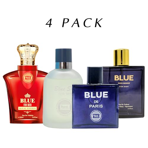 Hybrid & Company Men's 4 Pcs Fresh Sweet Strength Scent Eau De Toilette Perfume