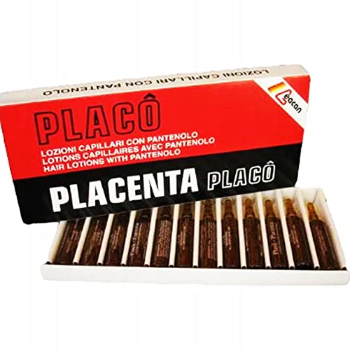 12 x10 ml Vials Placenta Placo Intensive Revitalizing Treatment Against Hair Loss