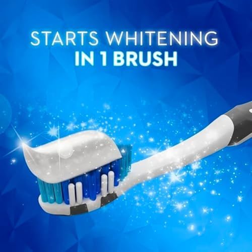 3D Ultra Whitening Vivid Mint Toothpaste 3 Large Tubes of 5.2 oz (Total 15.6 oz) | Strengthens Enamel | Removes 90% of Surface Stains | Toothpaste Squeezer