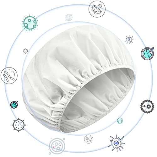 Hicarer 15 Pcs Waterless Shampoo Caps for Elderly Women Bedridden Patients Rinse Free Dry Hair Washing Microwaveable Shower Disposable Dementia Product Essentials for Post Surgery and Hospital Stays