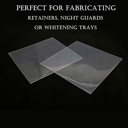 15 Sheets 1.5MM Dental Soft Splint, Thermoforming Materials for Vacuum Forming Machine 5” x 5''