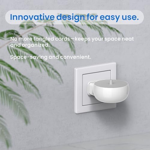 2-in-1 Wall Charger for Philips Sonicare Electric Toothbrush, 3-Port US Plug Charger Base for Philip 1100 3100 4100 4300 4500 5100 5300 6000 6100 6300 7000 Serie, IPX5, White