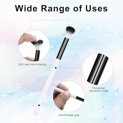 20 PCS Eyelash Cleaning Brush Set, Lash Bath and Shampoo Cleansing Brushes for Extension, Eyeshadow Brush Set, Bulk Black