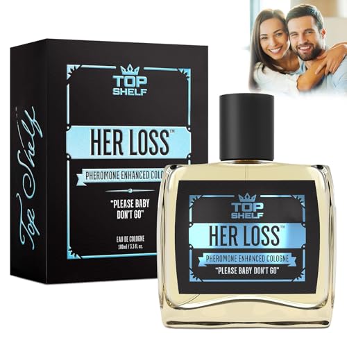 Her Loss Cologne for Men (Pheromone-Enhanced), Herloss Perfume Para Hombre, Top Shelf Pheromone Enhanced Colognes for Men, Long Lasting Scent | Natural Herbal Formula | Awaken Raw Instinct