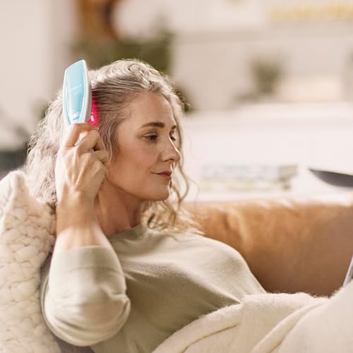 Hairmax Ultima 12 Classic LaserComb- (FDA Cleared) Laser Hair Regrowth Treatment Device for Men & Women - Reverses Thinning Hair Loss - Red Light Therapy to Stimulate Hair Growth - Cordless Design