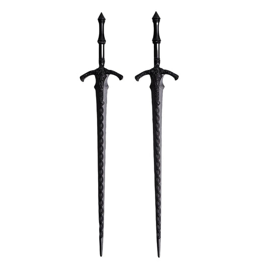 LANGHONG 2PCS Retro Viking Hairpin For Women Sword Hair Pin Hair Styling Pins (RLAL)