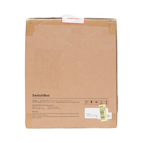 SwitchBot Mini Robot Vacuum K10+, Self-Emptying Base for 70 Days of Cleaning, LiDAR Navigation, Robot Vacuum and Mop Combo with Custom Cleaning, 48dB Ultra Quiet, 150Mins Max, Compatible with Alexa