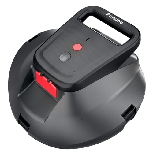 Pondee X1 Robotic Pool Vacuum, Cordless Pool Cleaner with 120 Mins Runtime, Auto-Parking, 2.5h Fast Charging, Ideal for Above Ground Pool and Flat-Bottom Inground Pools up to 850 sq.ft
