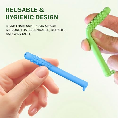 Chewable Breather Quit, Chewable Essential Oil Breath Stick, Breather Stick with Essential Oil for Aromatherapy on The Go Natural Focus (MIX-3PCS)