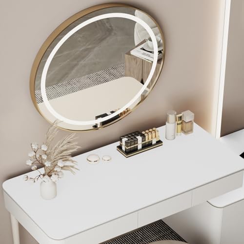 39.37"" * 15.7"" Large makeup Mat for Vanity Top Protector,Cover Work Table Waterproof, Non-Slip Pad for makeup vanity. (white)