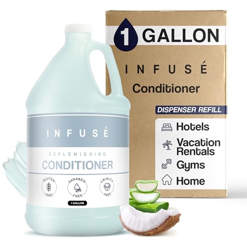 1-Shoppe All-in-Kit H2O Tropical Infuse Hotel Conditioner | 1 Gallon | For Hospitality & Vacation Rentals to Refill Dispensers | (Single Gallon)