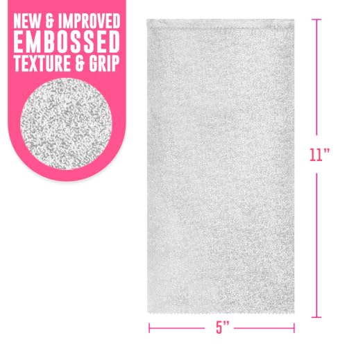 Colortrak Embossed Sheets Silver Aluminum Foil Pop-up Dispenser, 1000 Pre-cut Sheets Non-slip Textured Silver 5 x 11 Sheets for Hair Foil Coloring and Highlighting Sheet Applications