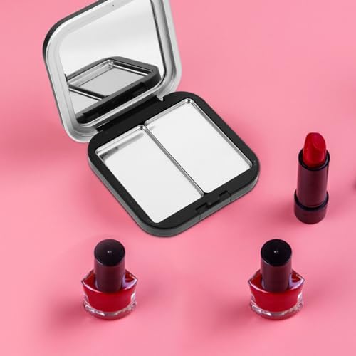 2 Pcs Empty Magnetic Eyeshadow Palettes for DIY Cosmetics - Lipstick, Blush, Powder