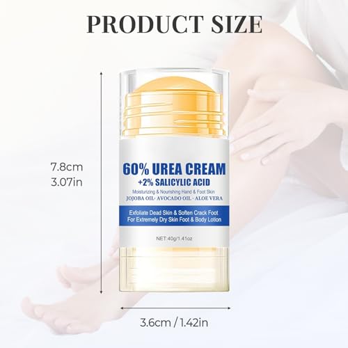 1.41oz Hydrating And Anti-Cracking Foot Cream 2025 New 60% Urea Moisturising And Relieves Cracking and Dryness Foot Cream for Women & Men Feet, Knee, Elbow, Hand (1)