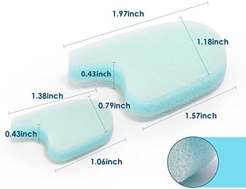 12 Packs Foam Toe Separator，Toe Gasket-Redress Overlapping Toes, Prevent Friction and Release Pressure, Relieve The Pain Caused by Bunions
