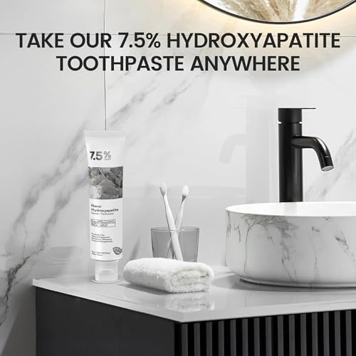 Hydroxyapatite Toothpaste for Advanced Enamel Protection, Gentle and Effective Formula, Fluoride-Free Toothpaste for Sensitive Teeth, 4.23oz (2)