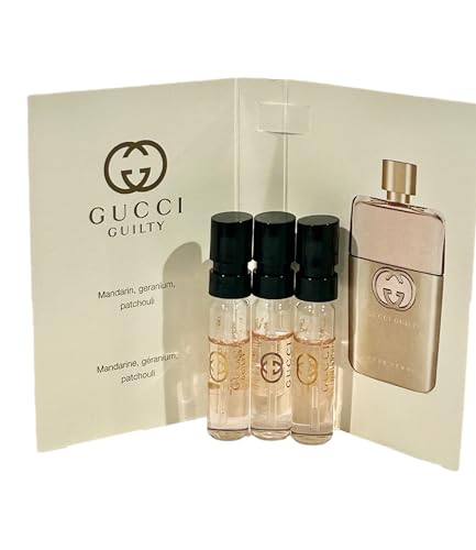 Gucci Guilty Sample Perfume Women EDP Spray Pour Femme 1.5 ml / 0.05 oz - set of 3