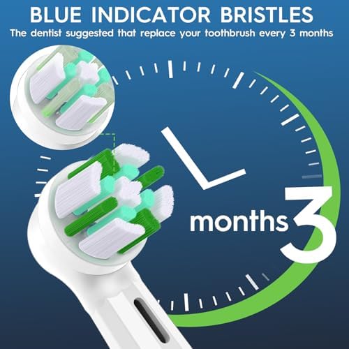 10 Pcs Replacement Heads Compatible with Oral B iO, Brush Heads Compatible with Oral B iO 2 3 4 5 6 7 8 9 10 Series Electric Toothbrush Handles, Deep Clean and Protect Teeth (Black/White)