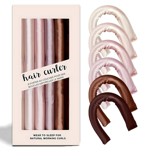 Heatless Curling Rod - Heatless Hair Curler for Overnight Curls, Soft Hair Curlers to Sleep In, Heatless Curlers for Women, No Heat Curls for Short Hair & Long Hair (Mixed color, 10 IN)