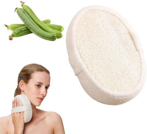 2025 Natural Loofah Sponge - Exfoliating Body Scrubber for Shower, Eco-Friendly Loofah for Men & Women (1pcs)