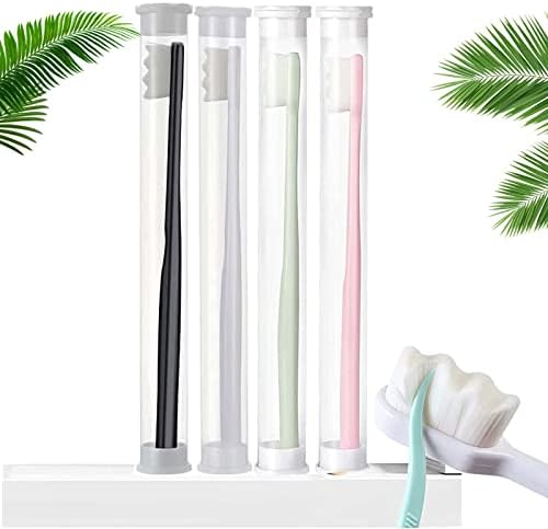 4Pack BREVI Nordic-Inspired Premium Nano Toothbrush, Wave Bristle, Ultra-fine Soft Toothbrush with 20000 Soft Bristles, for Sensitive Gums and Teeth
