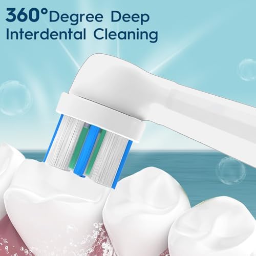 12PCS Replacement Heads Compatible with Oral B iO 3 4 5 6 7 8 9 10 Series Electric Toothbrush,Toothbrush Heads Compatible with Braun Oral B iO Replacement Heads with Medium Bristles,Black/White