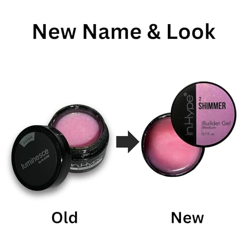 IN.HYPE Sculpting Hard Builder Gel for Nail Extension/Strengthening Luminesce Pink #2