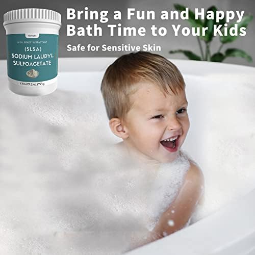 1.7 Pound SLSA Powder for Making Bath Bombs, Premium SLSA Sodium Lauryl Sulfoacetate Powder, Amazing Bubbles, Gentle on Skin, Suitable for Making Bath Bombs, Bath Truffles and More