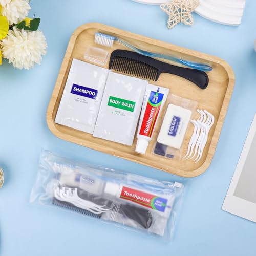50 Sets Bulk Hygiene Kits for Homeless,Basic Toiletry Kit Homeless Supplies Bulk,Disposable Toothbrushes with Toothpaste and Comb Individually Wrapped,Bath Soap,Shampoo,Body Wash,Floss Pick