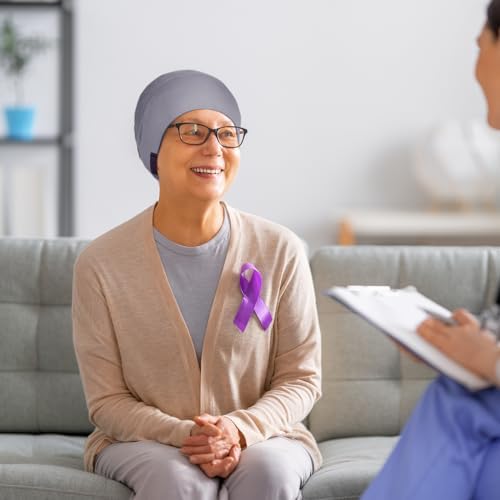 4 Pieces Satin Lined Sleep Bonnet - Adjustable Sleeping Cap Slouchy Beanie Hat for Curly Hair