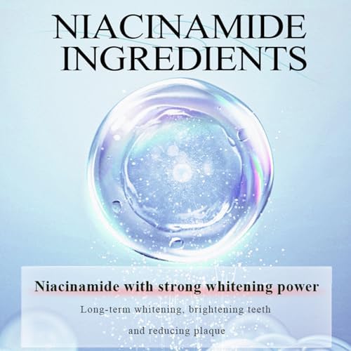 2 Pcs Niacinamide Whitening Toothpaste, Niacinamide Intensive Whitening Toothpastes, Improves Gum Health and Fresh Breath, Remove Tooth Stains