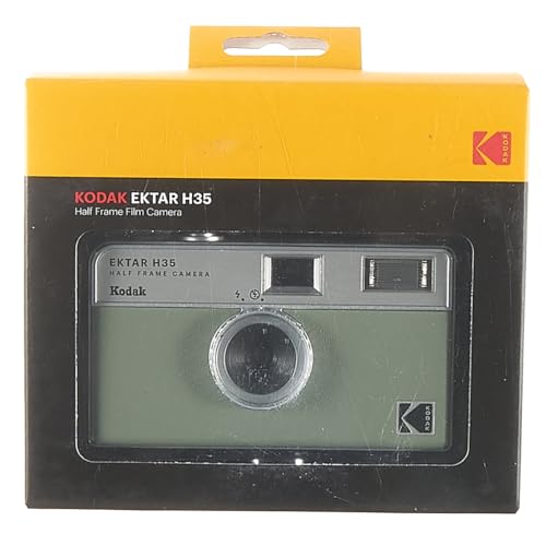 KODAK EKTAR H35 Half Frame Film Camera, 35mm, Reusable, Focus-Free, Lightweight, Easy-to-Use (Sage) (Film & AAA Battery are not Included)