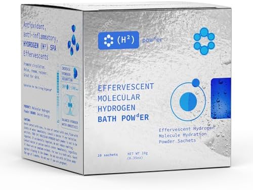Hydrogen Bath Bomb | 10 Sachets | 100 Grams | Effervescent Formula