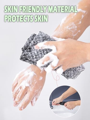 Blissal Exfoliating Shower Towel, Blissal Exfoliating Washcloth, Loofah Cloth 2/4PCS Blissal Exfoliating Towel, Men Or Women (4 PCS Mix)