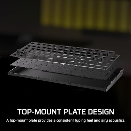 Corsair K65 Plus Wireless 75% RGB Hot-Swappable Mechanical Gaming Keyboard – Pre-Lubricated MLX Fusion Tactile Switches – Dual-Layer Sound Dampening – PBT Keycaps – QWERTY NA – Black