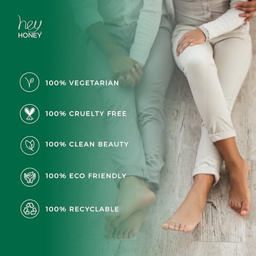 Hey Honey Walk the Walk Propolis Foot & Heel Cream for Dry, Cracked Feet | 72-Hour Hydration, Callus Remover & Odor-Fighting Moisturizer with Honey & Urea | 5 oz