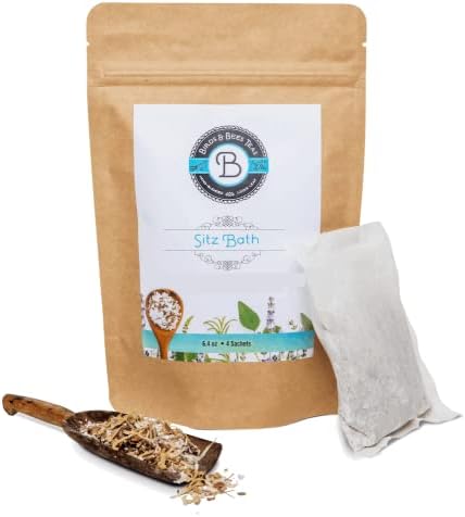 Birds & Bees Teas - Organic Herbal Sitz Bath Postpartum Soak - 4 Sachets
