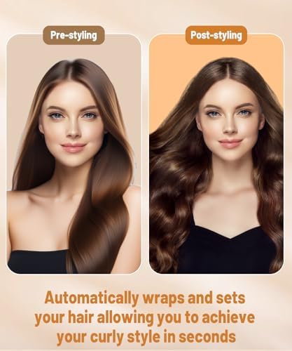 1.6in Long Barrels Attachment for Dyson Airwrap HS01 HS05 HS08 Accessories, 40mm Auto-Wrap Dual Rotation Curling Iron Curler to Create Lazy Loose Waves Voluminous Curls