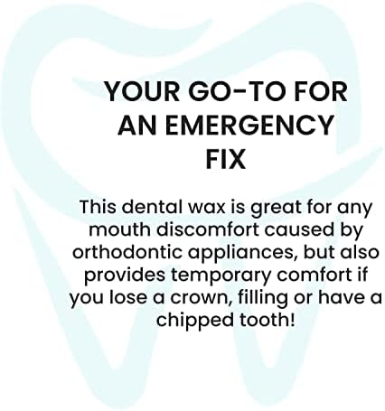 Braces Wax, 50 Premium Orthodontic Strips - Unscented & Flavorless with Color Cases and Storage. 10 Pack, Fresh Knight (Colors)