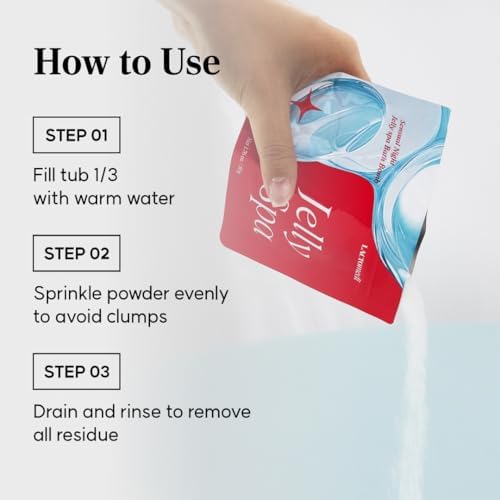 Jelly Spa Bath Bomb | Bath Slime for Couples | Romantic Cherry Scented Powder-to-Jelly Spa | pH-Balanced Formula with LACTO BVTC™ | 50g x 3EA