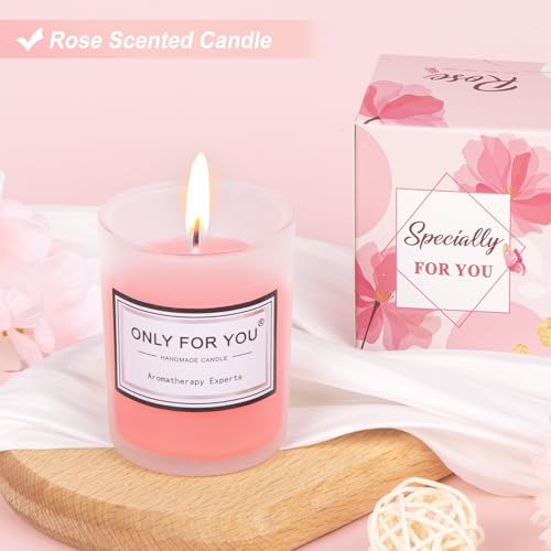 Birthday Gifts for Women, Relaxing Spa Gift Baskets for women, Rose Self Care Get Well Soon Gifts for Her Friend Daughter Sister Wife Coworker Nurse Teacher