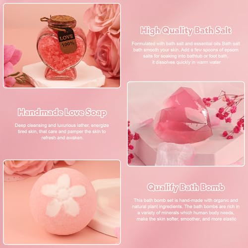 Happy Birthday Gifts for Women Friendship, Get Well Soon Gifts Baskets for Women, Self Care Package, Birthday Basket for Womens, Friends, Coworker Ideas (Best Wishes-PK)