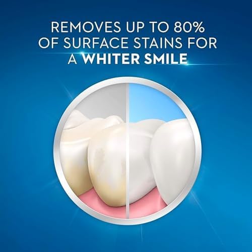 3D Ultra Whitening Vivid Mint Toothpaste 3 Large Tubes of 5.2 oz (Total 15.6 oz) | Strengthens Enamel | Removes 90% of Surface Stains | Toothpaste Squeezer