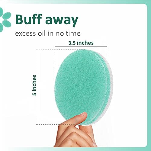 Impresa Double Sided Body Sponge - Scrub Sponge 6 Count White & Blue Puff Pads - Buff Puff Style Exfoliating Pads for Dead Skin & Dirt Removal