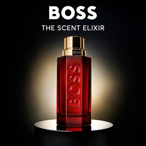 Hugo Boss The Scent Elixir Parfum – Ambery Men's Cologne – With Notes of Pimento, Lavandin Absolute & Sandalwood – Long Lasting Fragrance