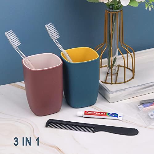 100 Pack Disposable Toothbrushes with Toothpaste and Comb for Homeless Individually Wrapped,10g Travel Toothpaste,7inch Black Hair Comb,Soft Bristle Toothbrush for Hotel,AirBnb,Shelter,Charity