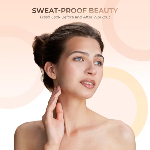 16pc STARTER KIT with 10 BRUSHES SET (WARM) Mineral Makeup Bare Face Loose Powder Includes Matte Foundation, Veil Primer, Blush, Bronzer, Translucent Finishing Setting Powder SPF 30 Travel Size