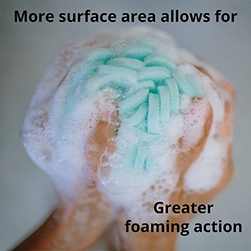 3-Pack Facial Buff - Foam Scrubber Loofah for Exfoliation & Cleansing Face - Removes Oil, Dirt, Dead Skin & Makeup - Sensitive, Dry, Oily or Combination Skin - Gentle to Clinical Strength (Pink)