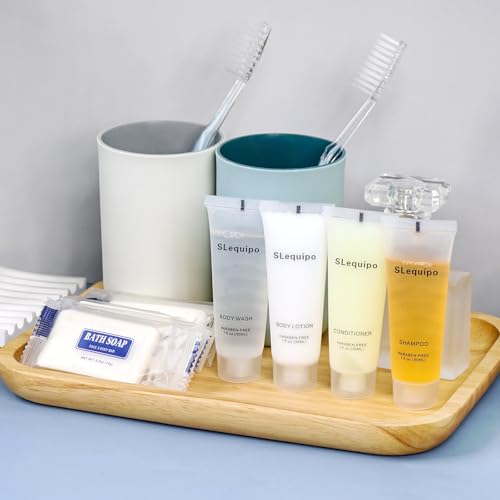 5-IN-1 Hotel Soaps and Toiletries Bulk Set, Hotel Toiletries (100Pcs) 5-Piece Set: 20 Bar Soap 0.5oz, 20 Shampoo, 20 Body Wash, 20 Body Lotion, 20 Conditioner - Mini Guest Toiletries Bulk