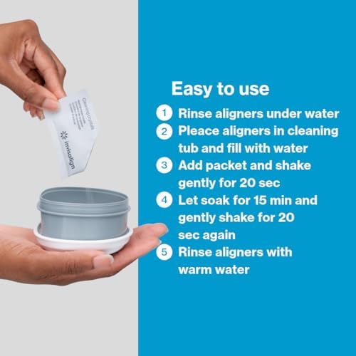INVISALIGN Cleaning Crystals for Clear Aligners and Retainers, (50 Packets)